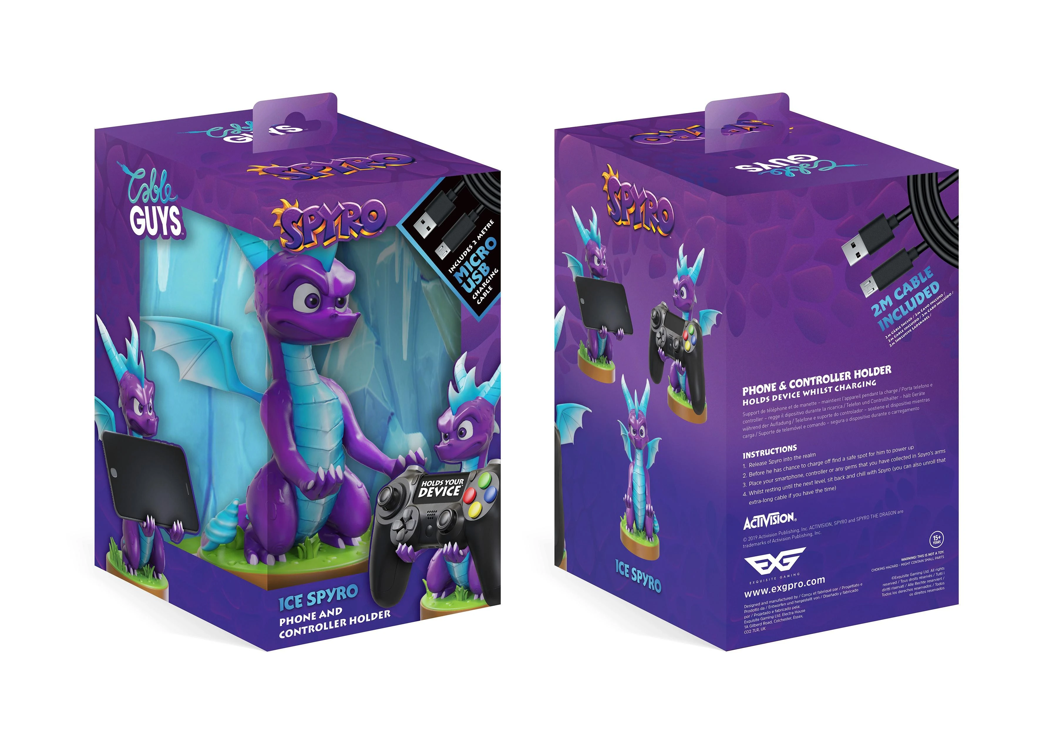 Exquisite Gaming Išskirtinis žaidimų kabelis Guys Ice Spyro