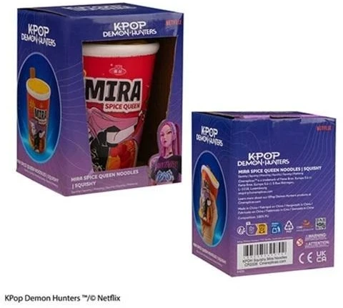Fame Bros „K-Pop Demon Hunters“ minkštas žaislas – „Mira Spice Queen Noodles“