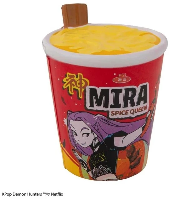 Fame Bros „K-Pop Demon Hunters“ minkštas žaislas – „Mira Spice Queen Noodles“