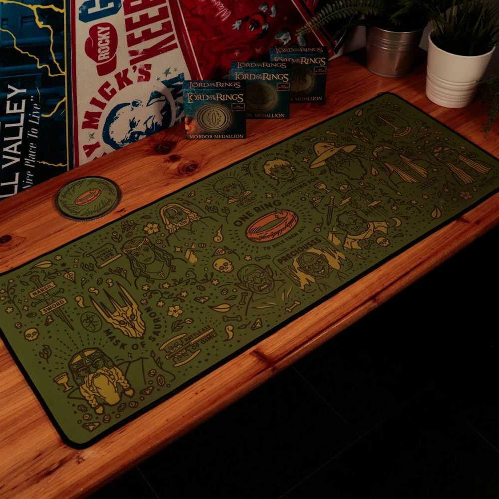 Fanattik Lord of the Rings Deskpad + Coaster Set