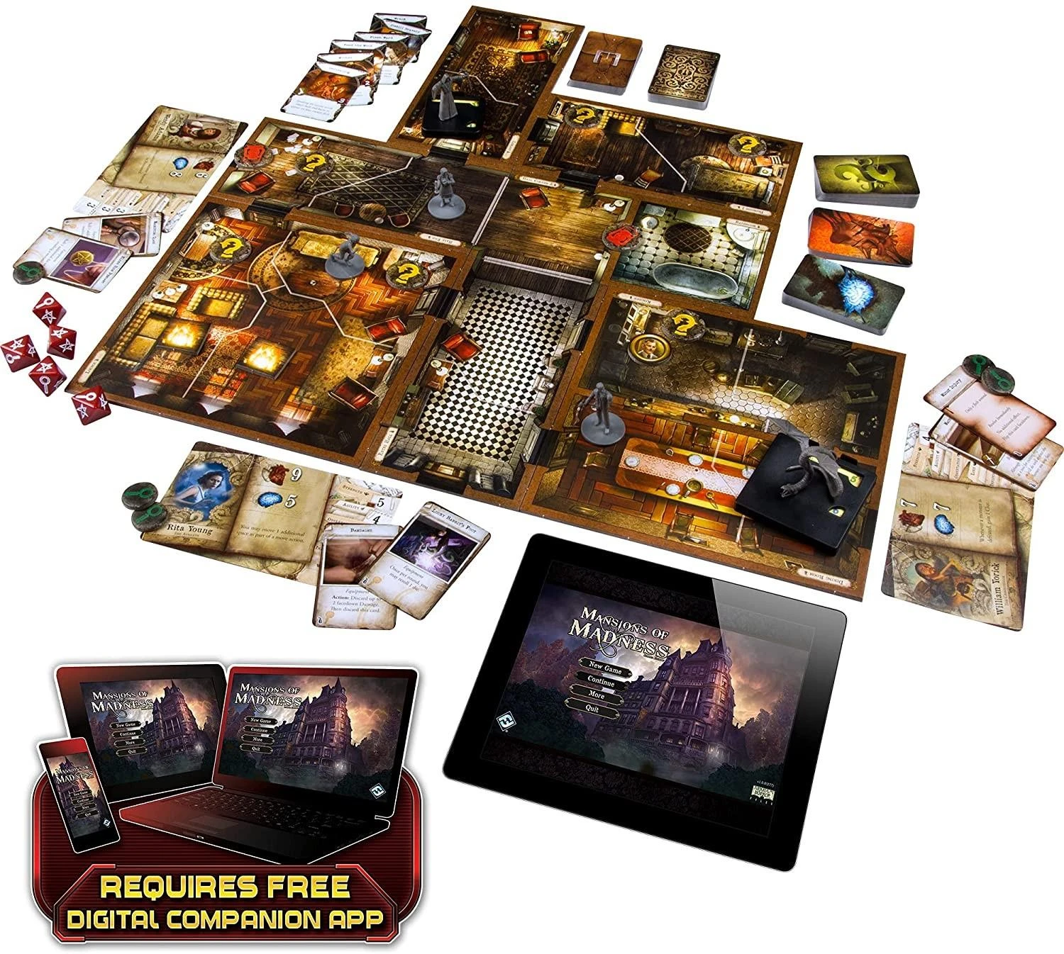 Fantasy Flight Games Mansions of Madness: antrasis leidimas