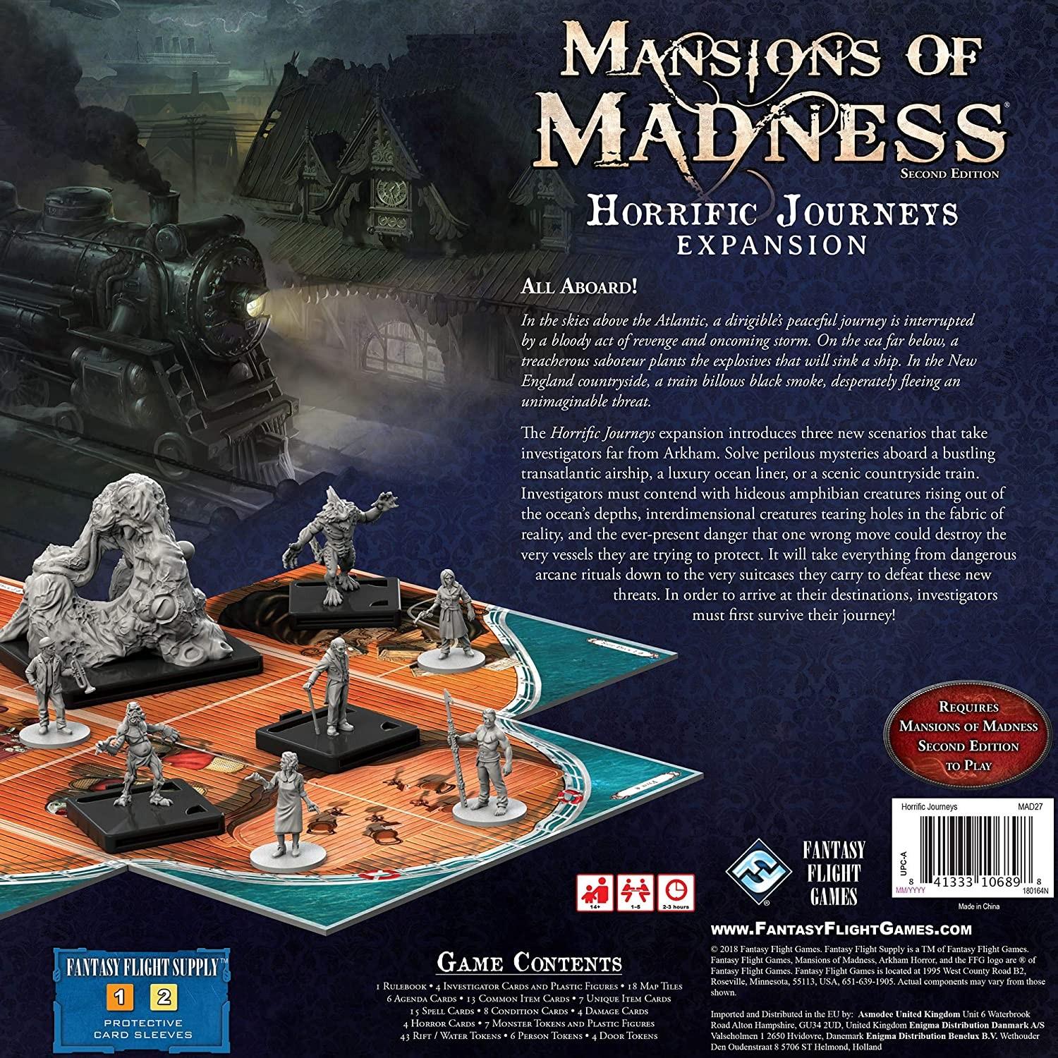 Fantasy Flight Games Mansions of Madness: antrasis leidimas – siaubingos kelionės