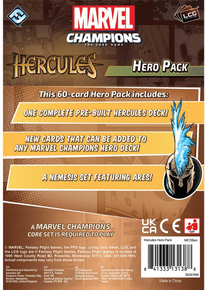 Fantasy Flight Games Marvel Champions: Hercules Hero Pack