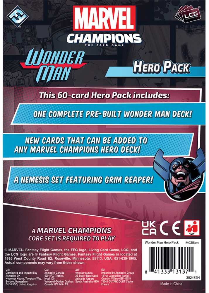 Fantasy Flight Games Marvel Champions: Wonder Man Hero Pack