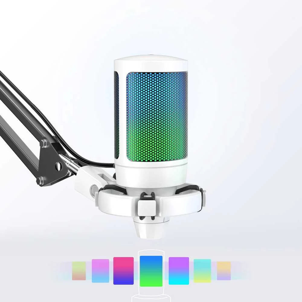 Fifine Technology FIFINE AmpliGame A6T RGB Baltas (Baltas) Kondensatorinis Mikrofonas