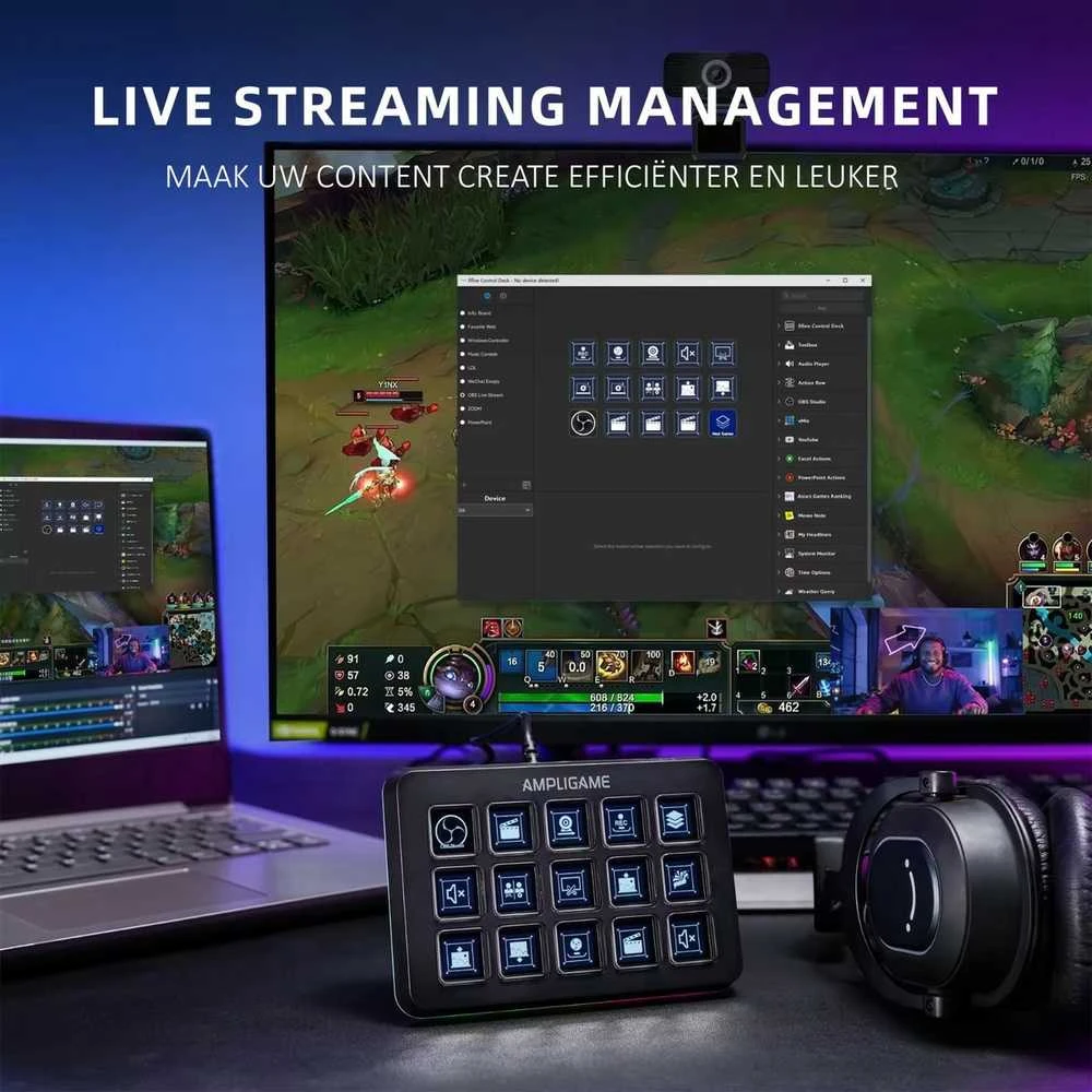 FIFINE AmpliGame D6 Stream Valdiklis | 15 keys