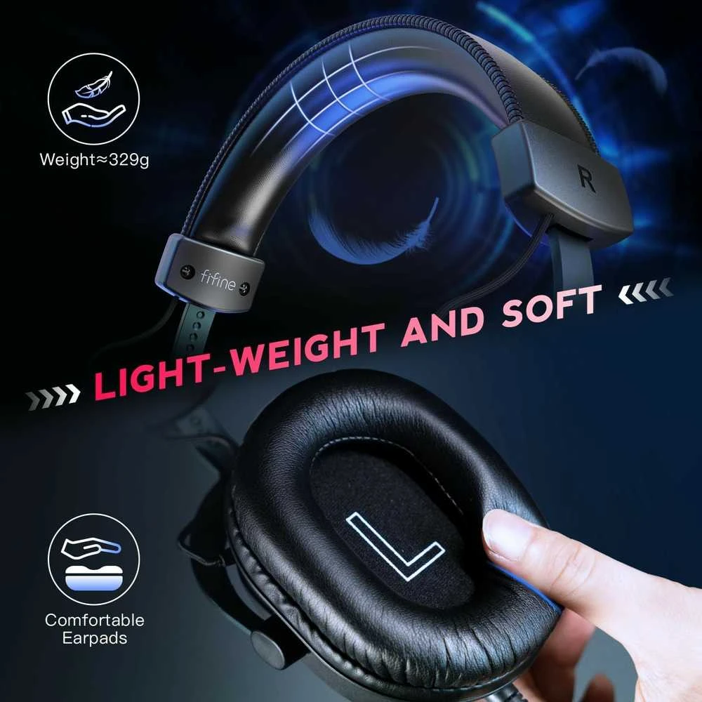 FIFINE AmpliGame H9 laidinės ausinės USB