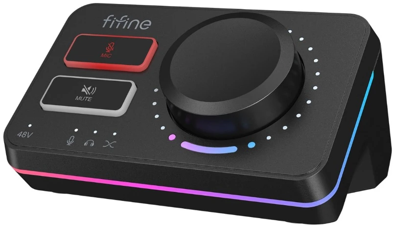 FIFINE AmpliGame SC9 Audio mikšerinis pultas | Juodas