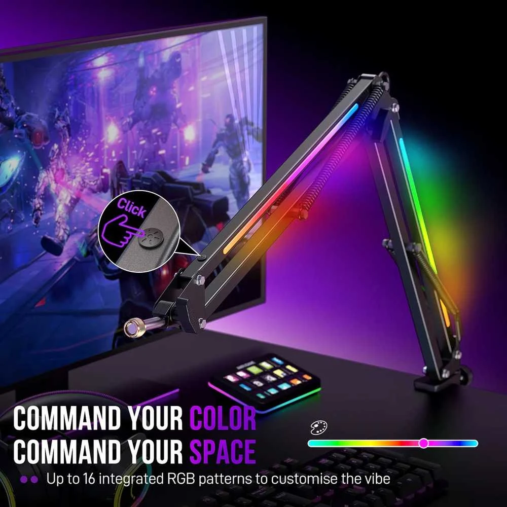 FIFINE BM38 RGB mikrofono laikiklis