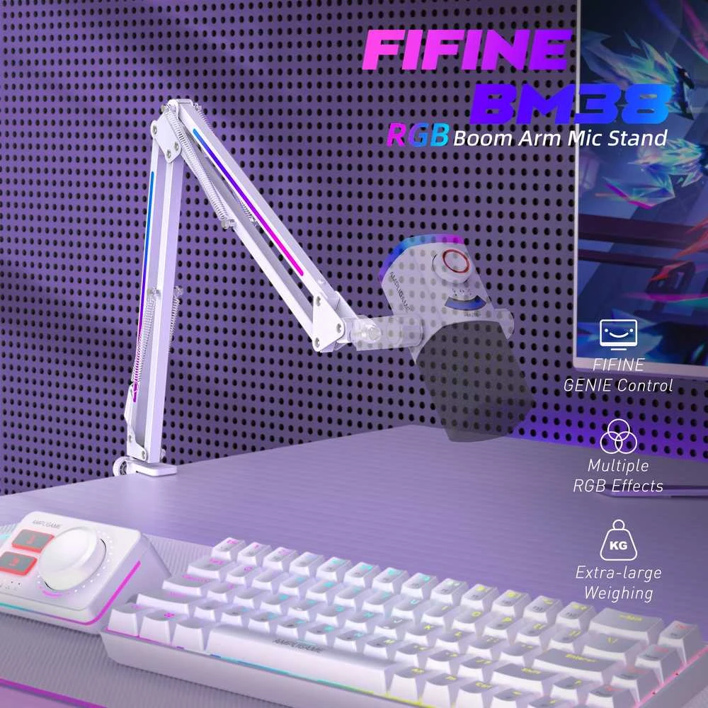 FIFINE BM38W RGB mikrofono laikiklis