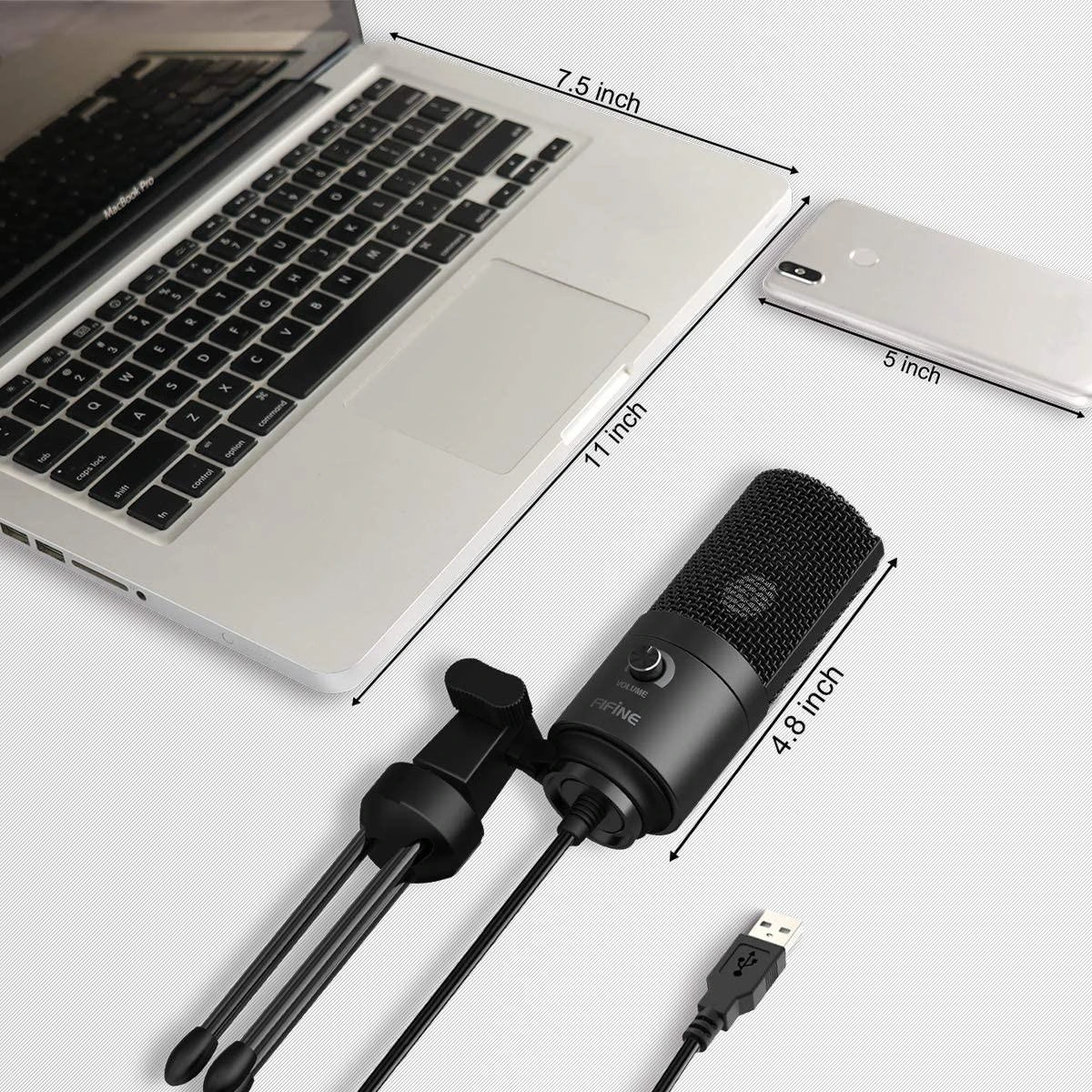 Fifine K669B studijinis mikrofonas žaidėjams, USB, PC/PS4