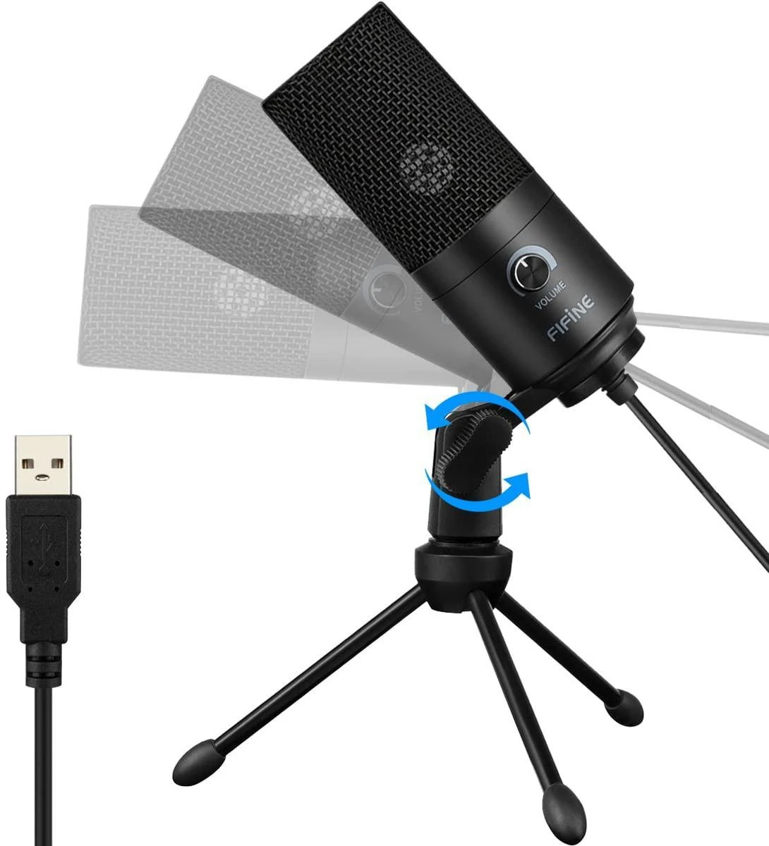 Fifine K669B studijinis mikrofonas žaidėjams, USB, PC/PS4