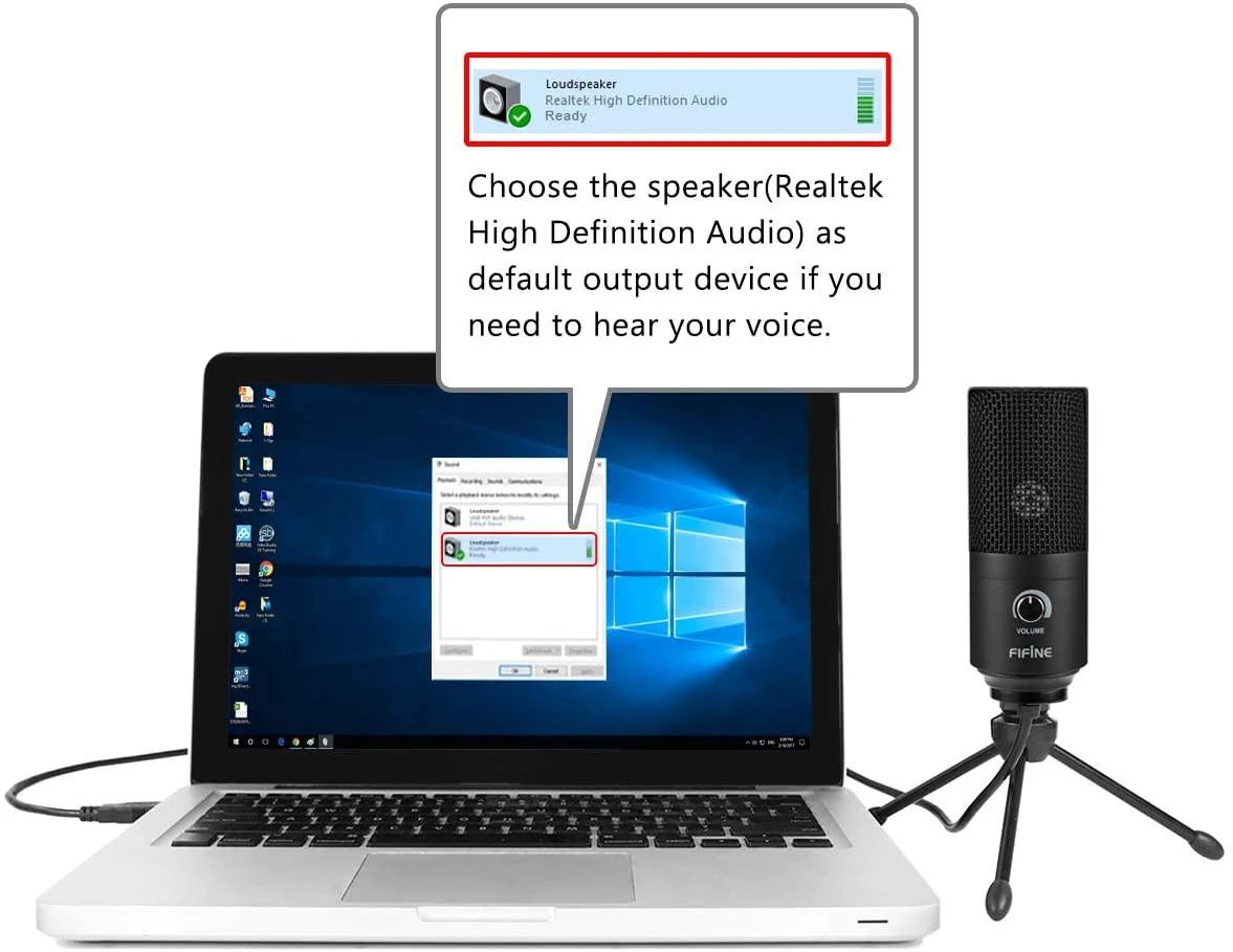 Fifine K669B studijinis mikrofonas žaidėjams, USB, PC/PS4