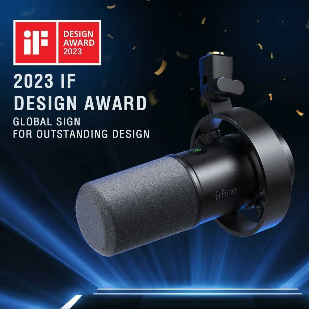 FIFINE K688 laidinis dinaminis mikrofonas | USB/XLR