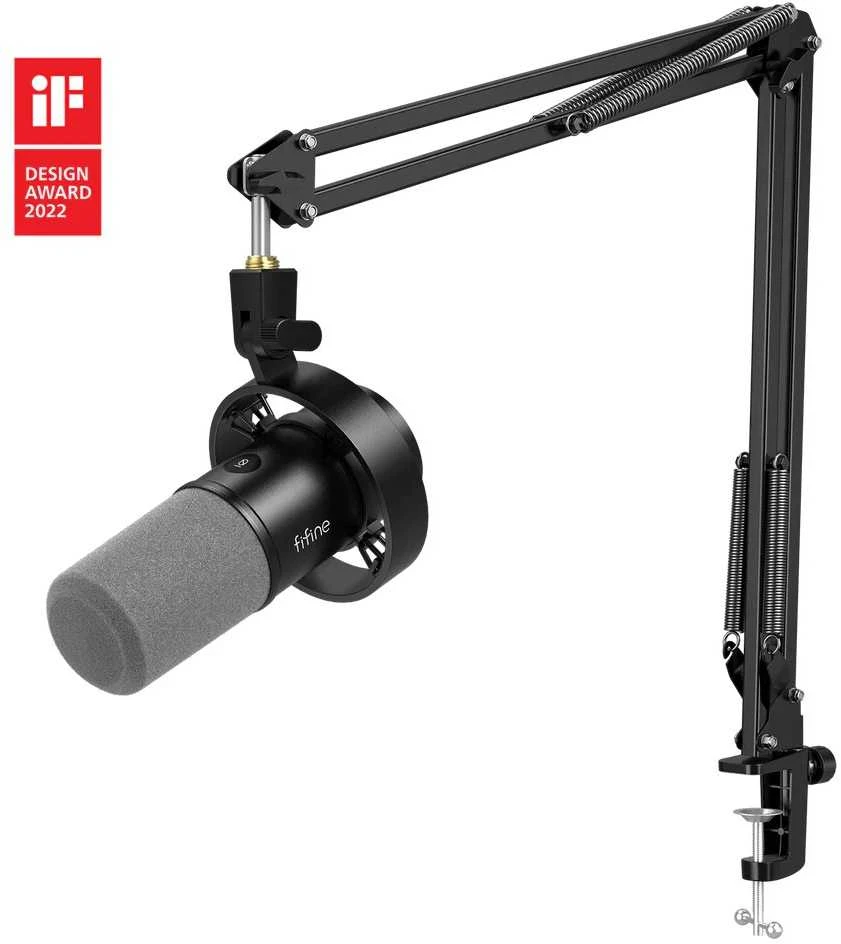 FIFINE K688CT laidinis dinaminis mikrofonas su stovu | USB/XLR