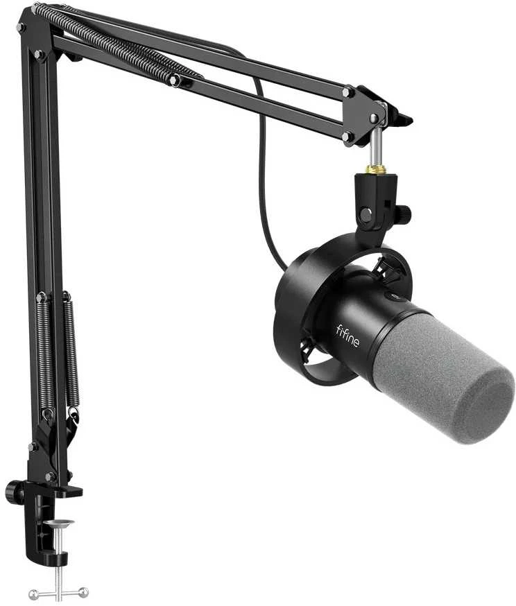FIFINE K688CT laidinis dinaminis mikrofonas su stovu | USB/XLR