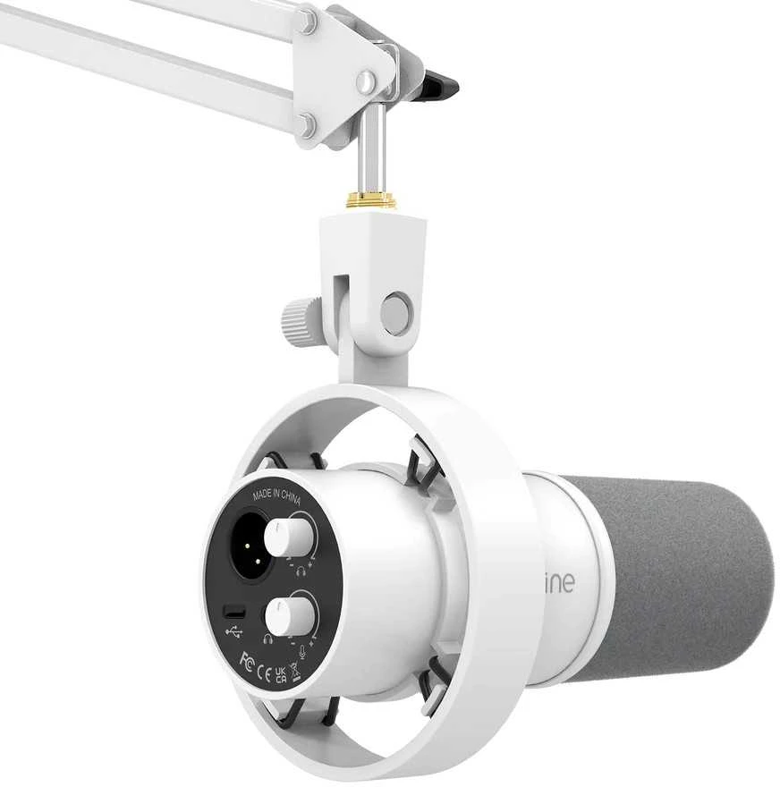 FIFINE K688CTW laidinis dinaminis mikrofonas su stovu | USB/XLR