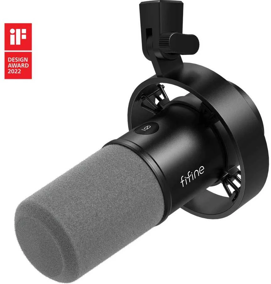 Fifine T688 dinaminis mikrofonas juodos spalvos