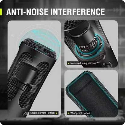 FIFINE TANK3 laidinis dinaminis mikrofonas | USB/XLR