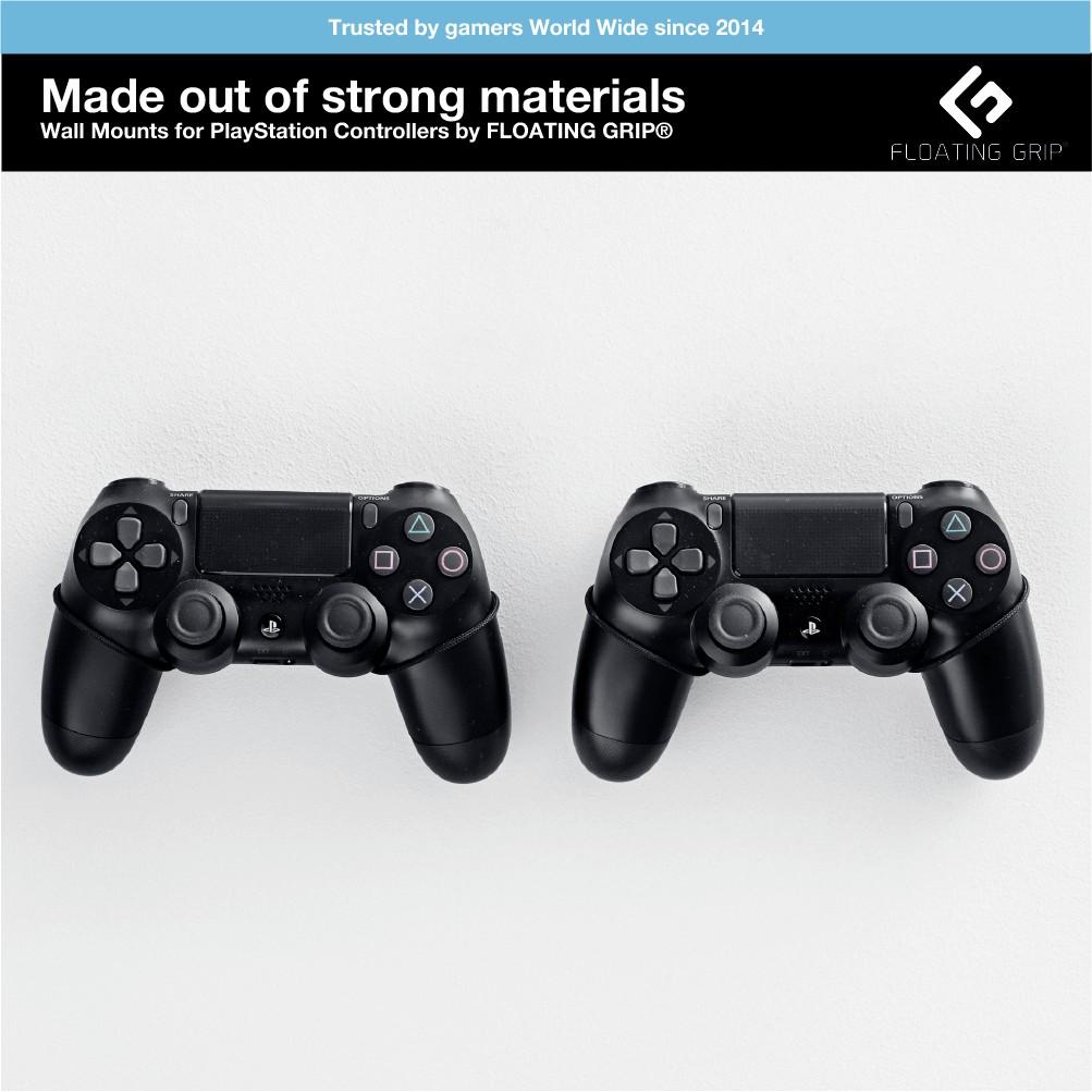 Nitho FLOATING GRIP PlayStation pultelių sieninis laikiklis, juodas
