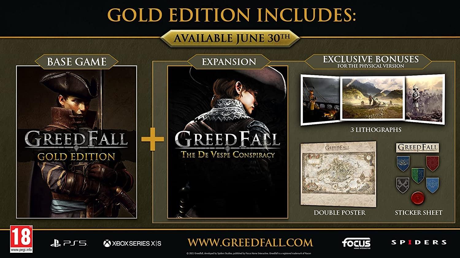 Focus Home Interactive Greedfall Gold Edition Ps5 Varle Lt