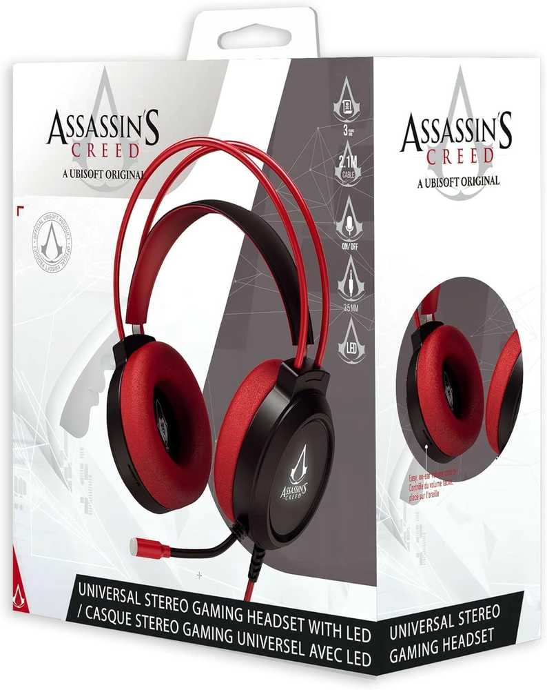 Freaks Geeks Assassin's Creed žaidimų ausinės (Juodos)