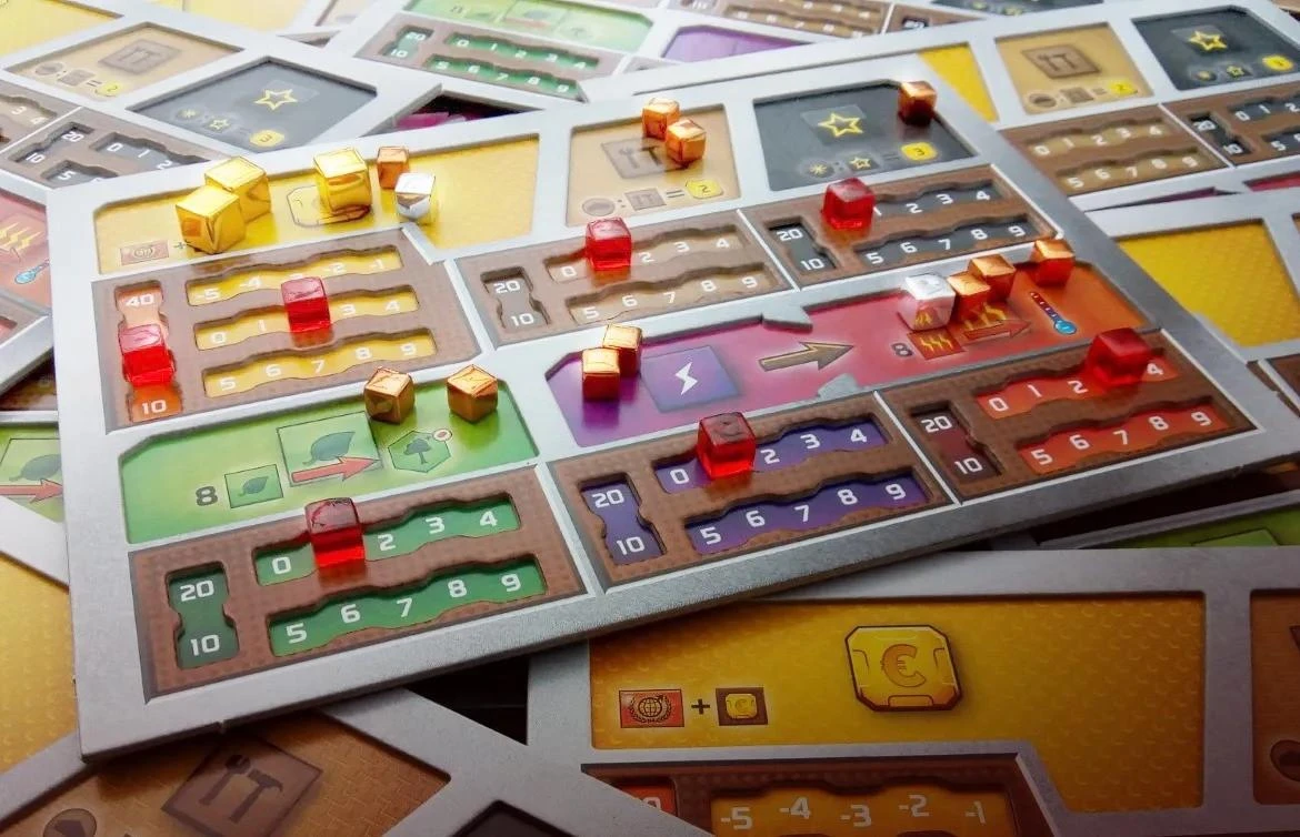 Rebel „Fryxgames“ „Terraforming Mars“: dviejų sluoksnių žaidėjų lentos (5 vnt.)