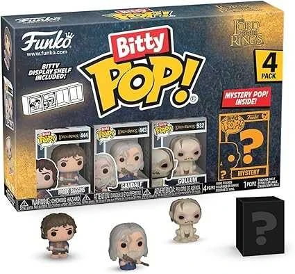 FUNKO Bitty POP! Figūrėlių rinkinys: The Lord of the Rings, ~3 cm (4 vnt.)