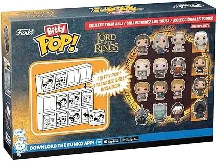 FUNKO Bitty POP! Figūrėlių rinkinys: The Lord of the Rings, ~3 cm (4 vnt.)