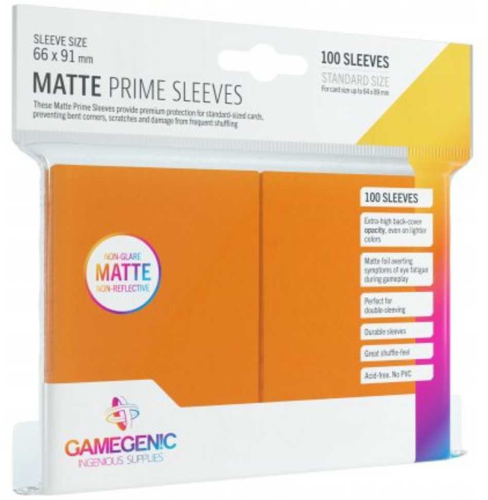 Gamegenic Card Game Sleeves: Matte Prime Oranžinis