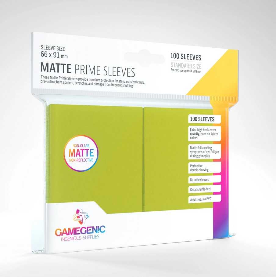 Gamegenic kortų žaidimo rankovės: Matte Prime Lime