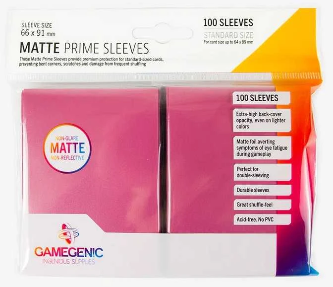 Gamegenic Card Game Sleeves: Prime Rožinė