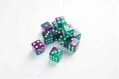 „Gamegenic“ – „Galaxy“ serijos – „Aurora“ – D6 kauliukų rinkinys 16 mm (12 vnt.)
