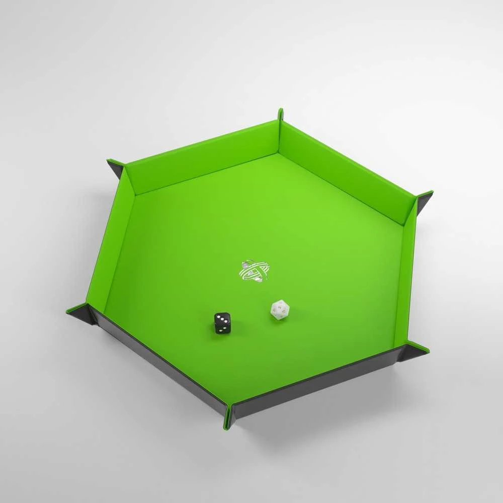 Gamegenic - Magnetic Dice Tray Hexagonal Juodas/Žalias