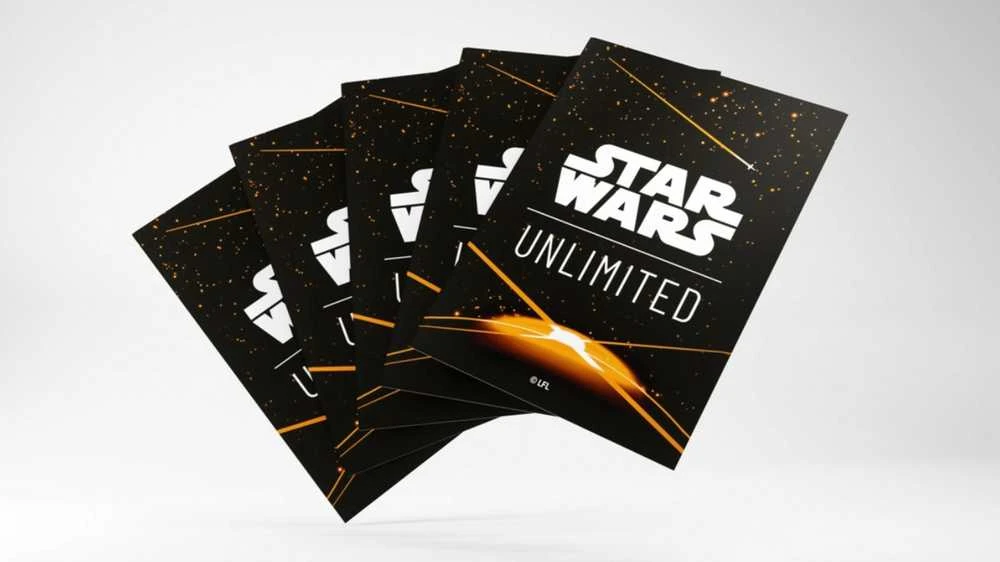 Gamegenic - Star Wars: Unlimited Art Sleeves - Card Back Oranžinis