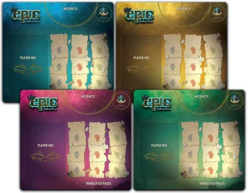 Gamelyn Games Tiny Epic Cthulhu 4 Pack Player Mats