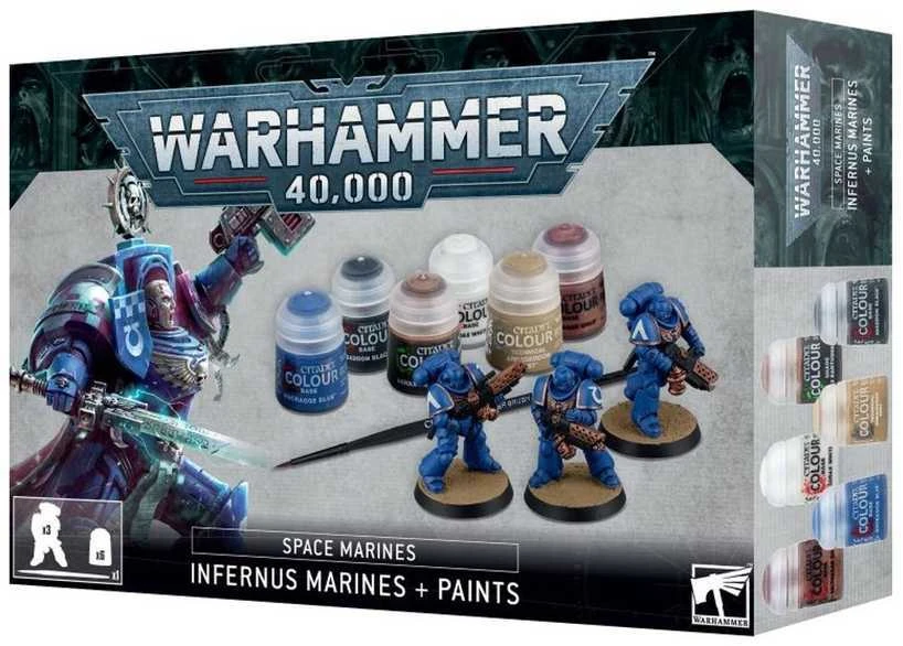 Games Workshop Warhammer 40,000 - Space Marines: Infernus Marines + Paints Set
