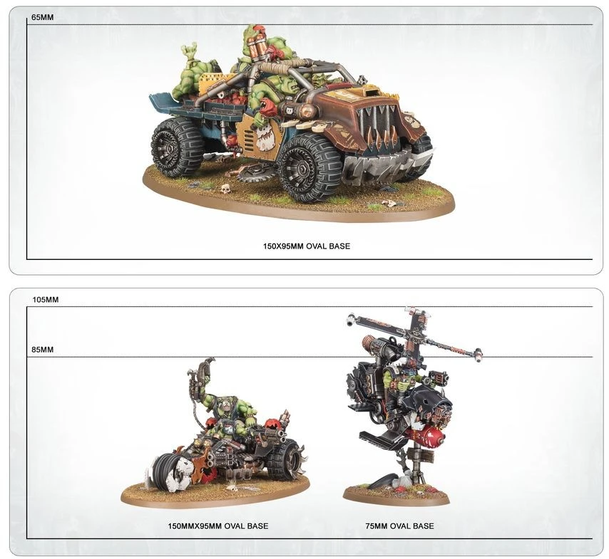 Games Workshop Warhammer 40k Orkų greito puolimo rinkinys: Deffkoptos ir Buggy