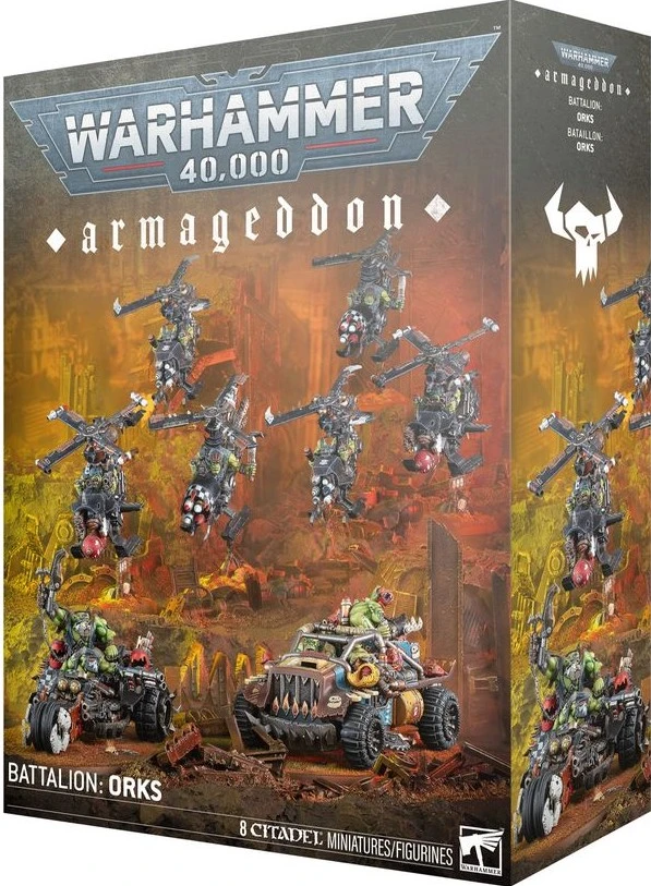 Games Workshop Warhammer 40k Orkų greito puolimo rinkinys: Deffkoptos ir Buggy