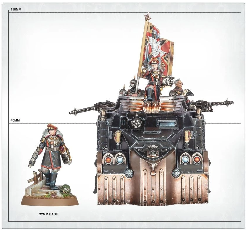 Games Workshop Warhammer 40,000 Astra Militarum Commissar Graves miniatiūrų rinkinys
