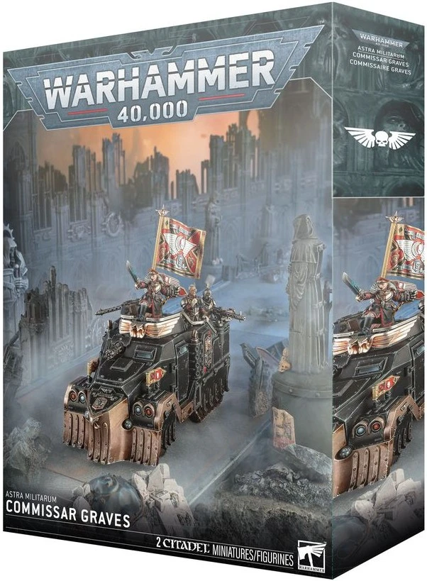 Games Workshop Warhammer 40,000 Astra Militarum Commissar Graves miniatiūrų rinkinys