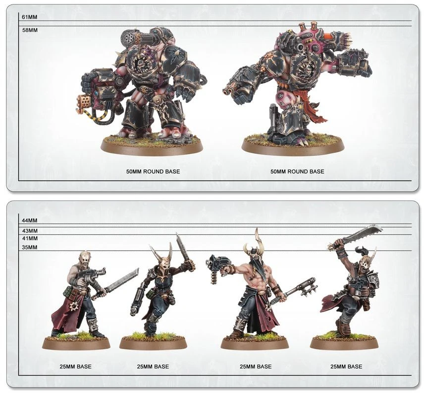 Games Workshop Warhammer 40,000 Chaos Space Marines Warband Battleforce miniatiūrų rinkinys