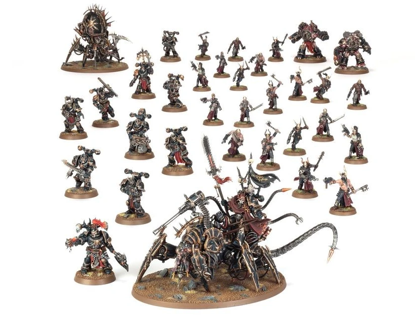 Games Workshop Warhammer 40,000 Chaos Space Marines Warband Battleforce miniatiūrų rinkinys