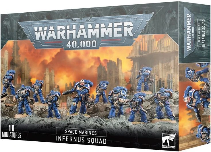 Games Workshop Warhammer 40,000: Space Marines Infernus Squad (10) – plastikinės miniatiūros