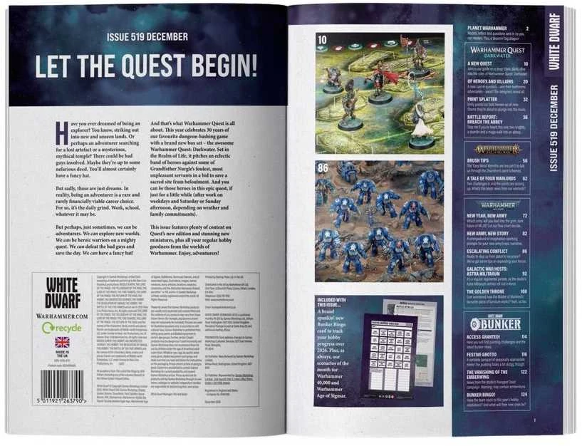 Games Workshop Warhammer - Baltas DWARF 519 žurnalas