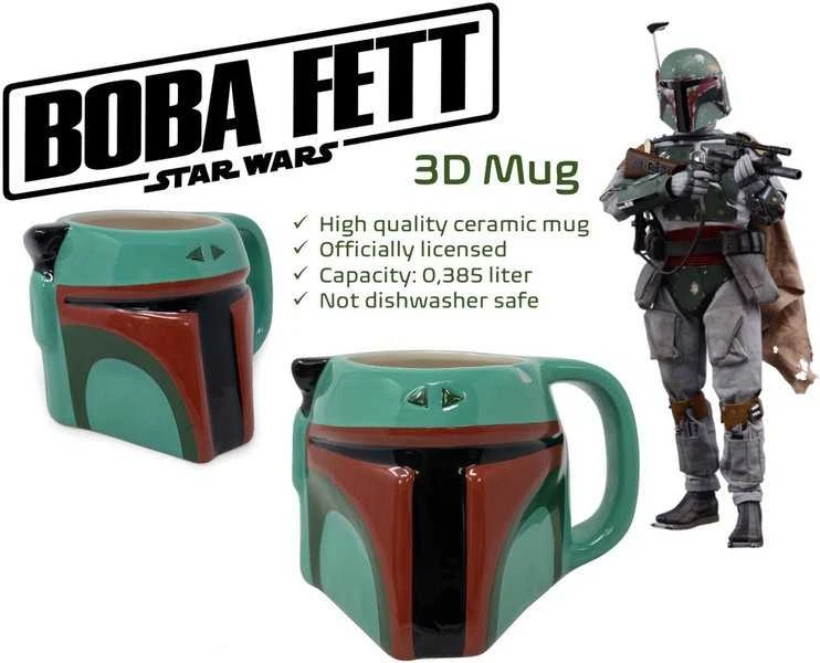Pyramid Gaya Entertainment Star Wars Boba Fett 3D puodelis 385ml