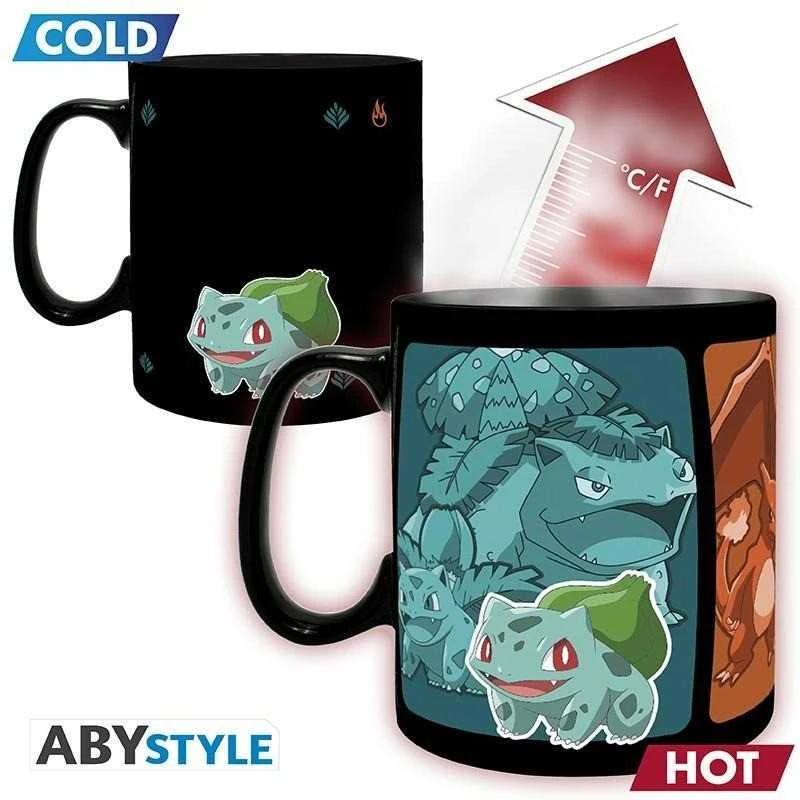 ABYstyle Gb Eye Pokemon Evolve puodelis | Reaguojantis į karštį 320ml