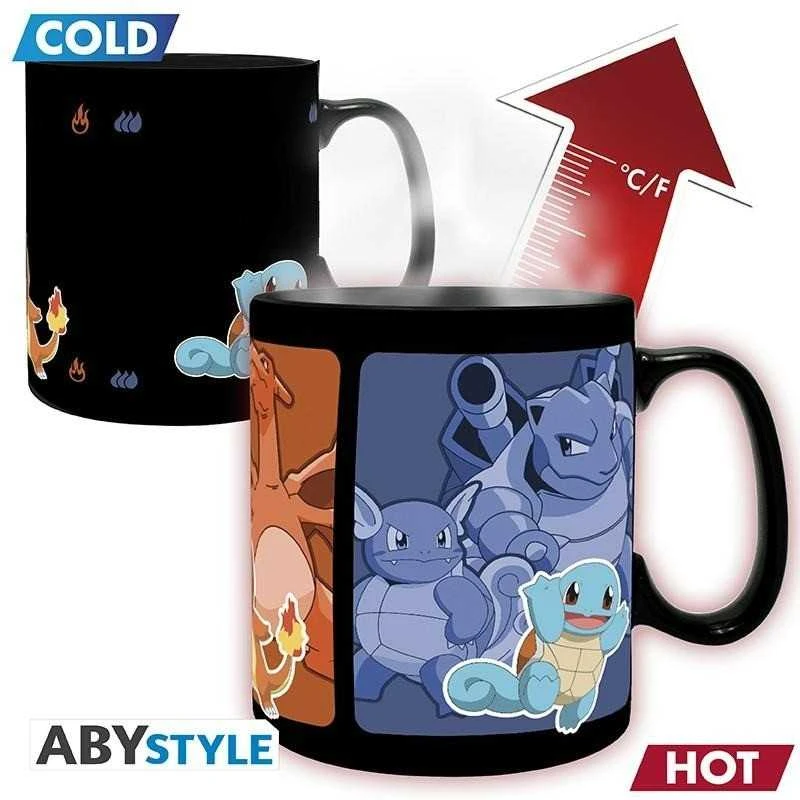 ABYstyle Gb Eye Pokemon Evolve puodelis | Reaguojantis į karštį 320ml