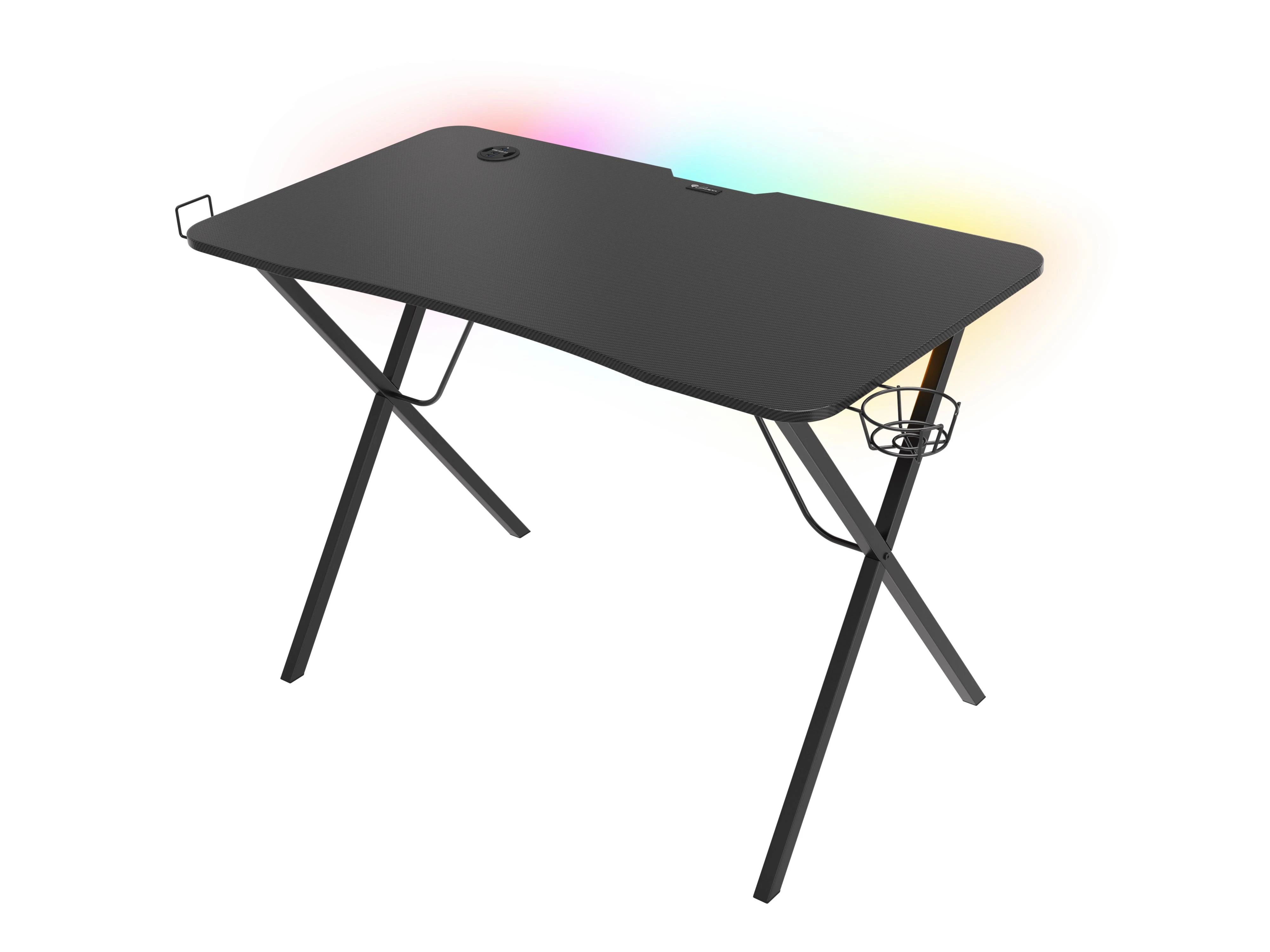 Žaidimų stalas Genesis Holm 200 RGB Gaming Desk, su pašvietimu
