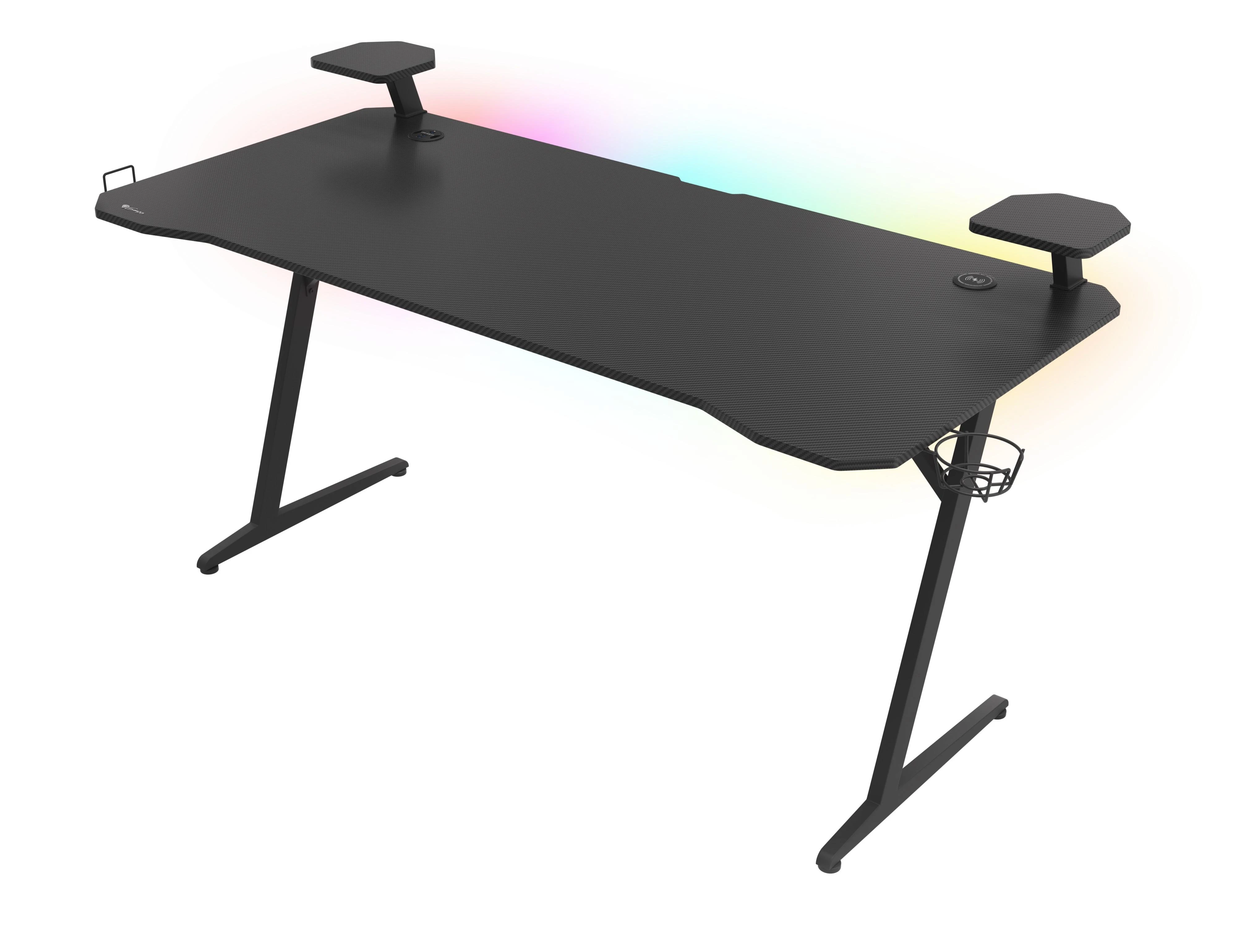 Žaidimų stalas Genesis Holm 510 RGB Gaming Desk, su pašvietimu